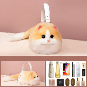 Women's Cute Handmade Cat Doll Bag